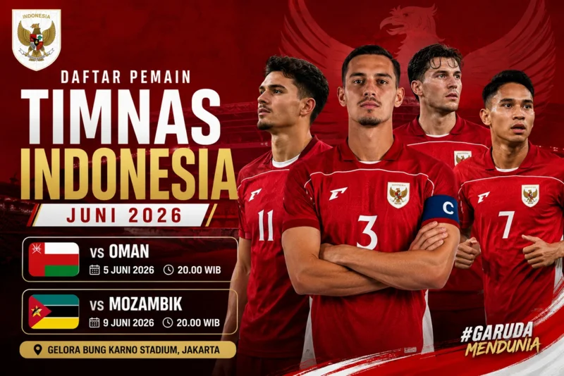 Daftar Pemain Timnas Indonesia vs Oman dan Mozambik Juni 2026.webp